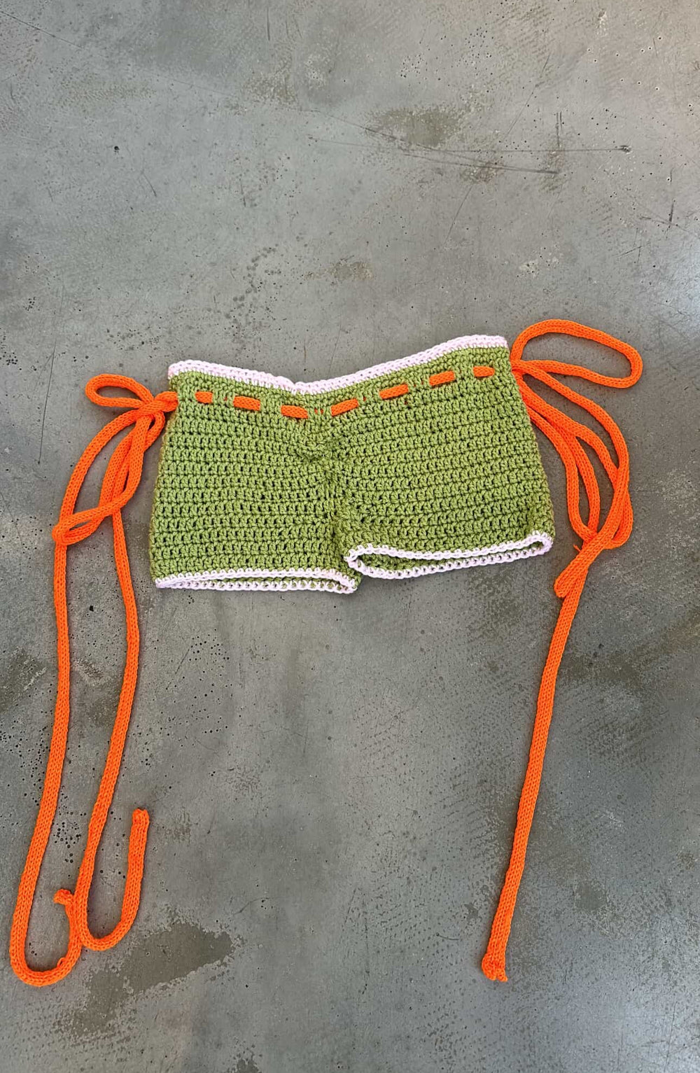 GREEN KNIT BOOTIES