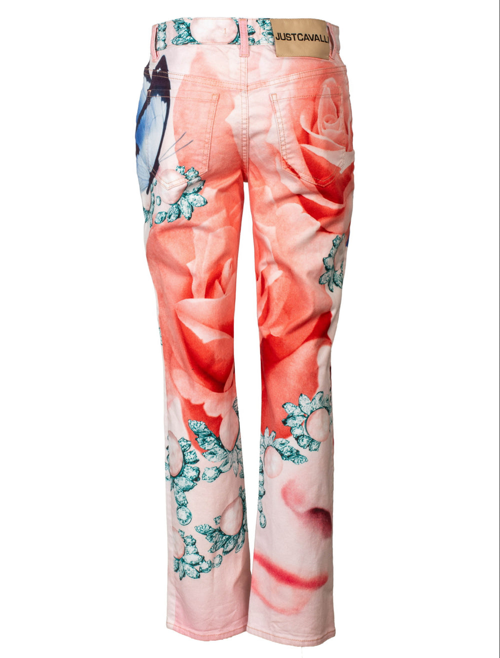 BUTTERFLY/ROSE/JEWEL PRINTED JEANS @JESSM
