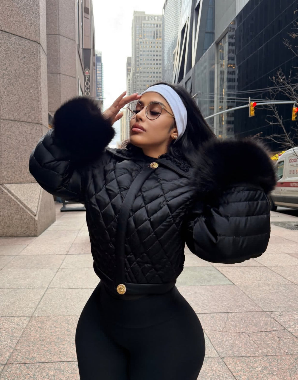 FW92 RTW S&M Runway Quilted Puffer Jacket w/ Mink Fur @JCCG