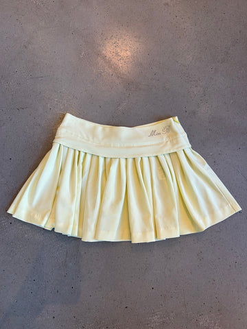 MISS B YELLOW PLEATED MINI SKIRT (NWT) @MDSG