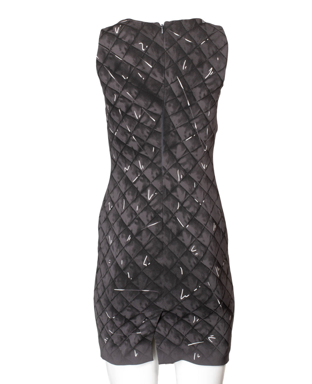 GREY PAPER-DOLL PRINTED MINI DRESS (NWT) @NICOZ
