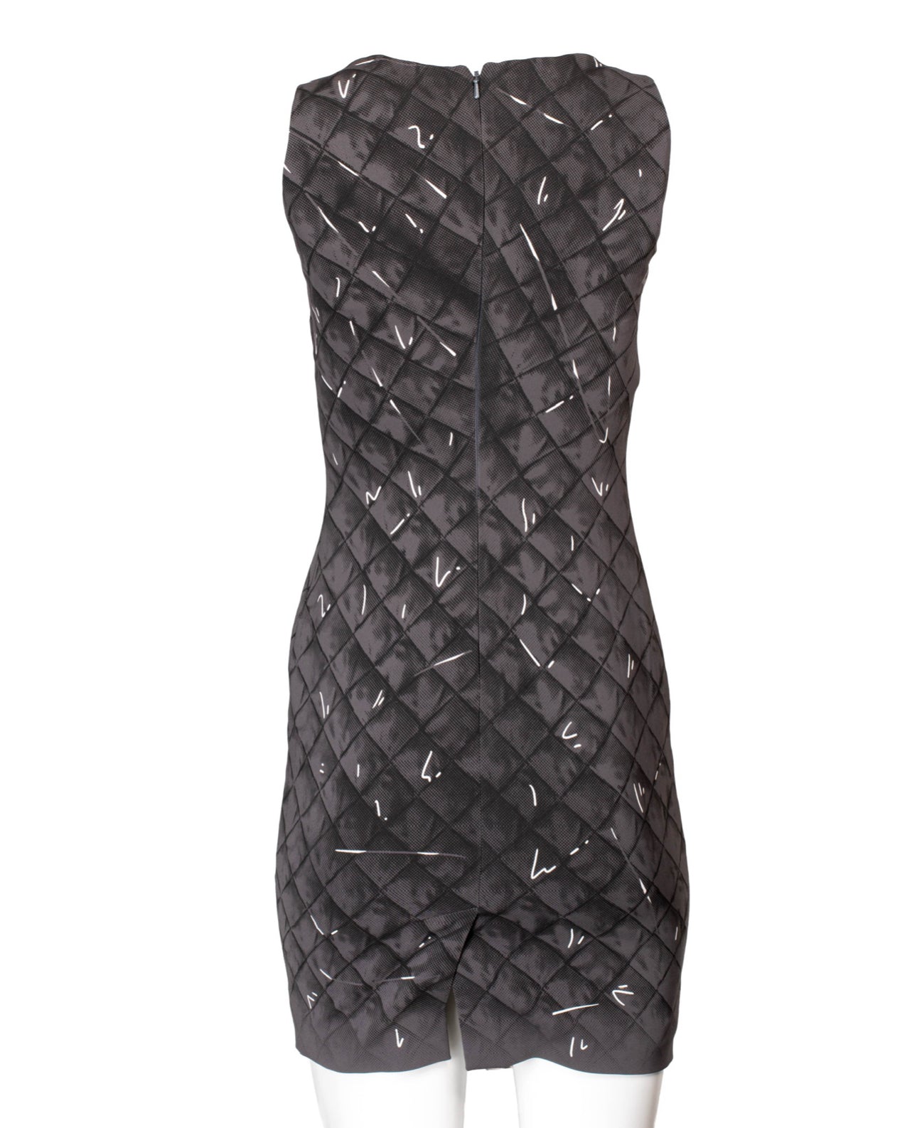 GREY PAPER-DOLL PRINTED MINI DRESS (NWT) @NICOZ