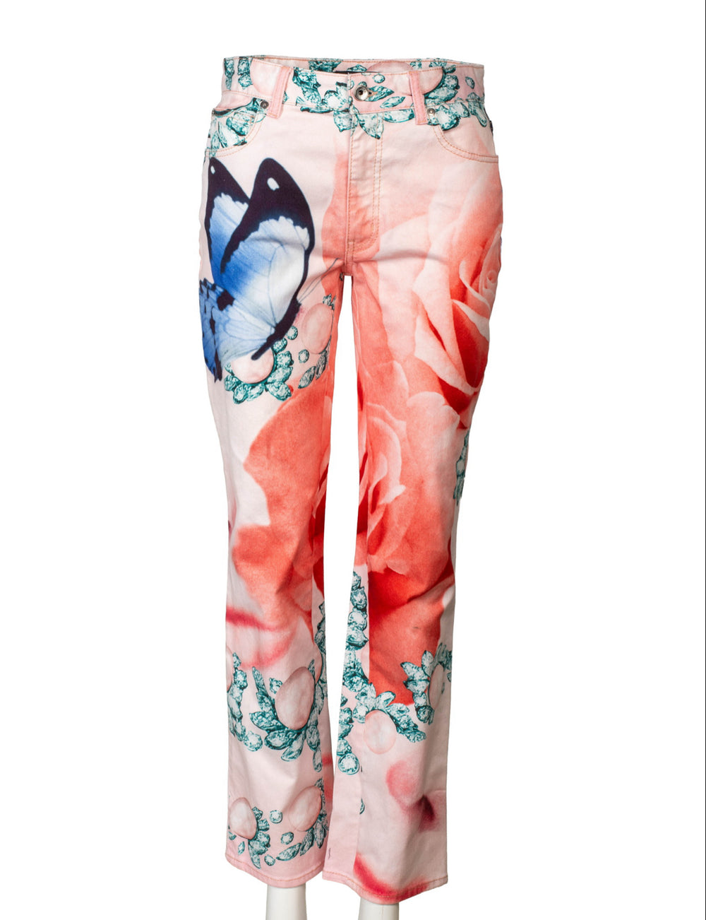 BUTTERFLY/ROSE/JEWEL PRINTED JEANS @JESSM