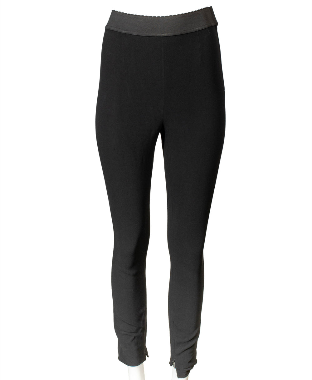 VINTAGE BLACK CROPPED PANTS