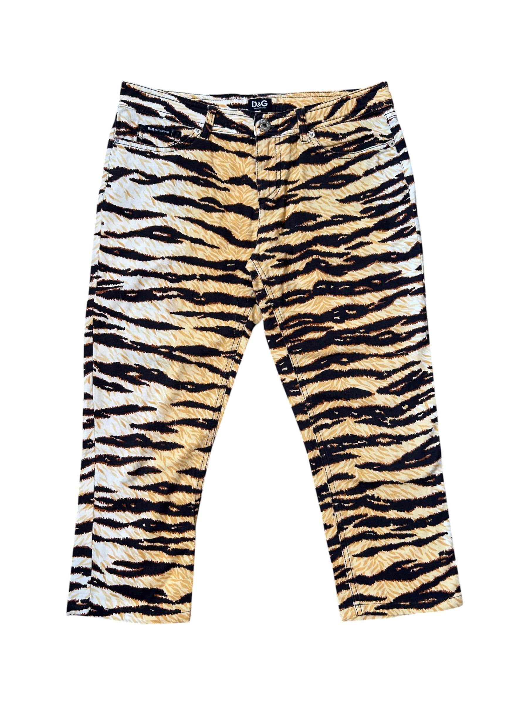00S TIGER PRINTED CAPRIS