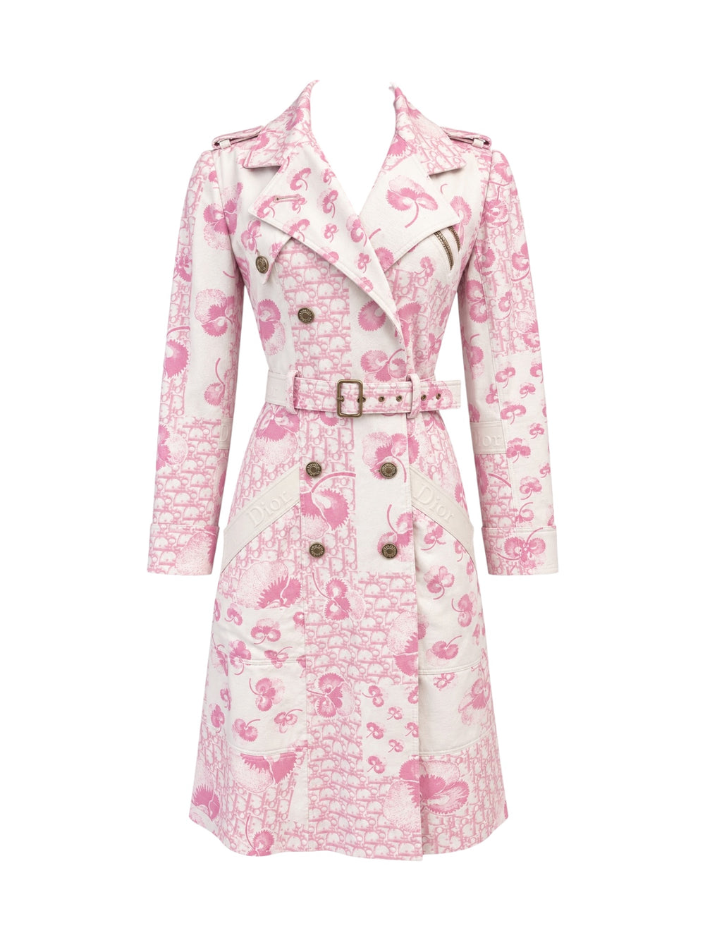 SS05 CHERRY BLOSSOM PINK BELTED TRENCH COAT