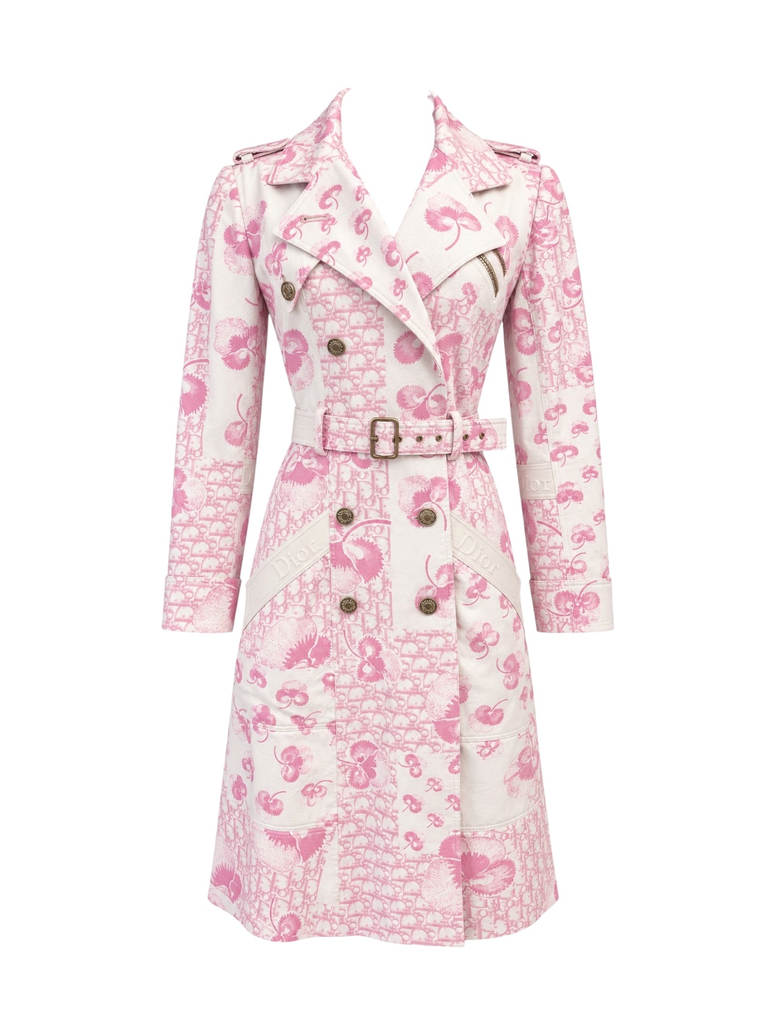 SS05 CHERRY BLOSSOM PINK BELTED TRENCH COAT