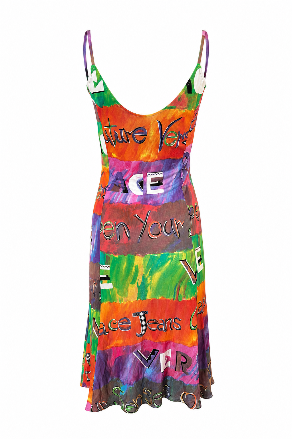 90S POP ART KEYHOLE MAXI DRESS