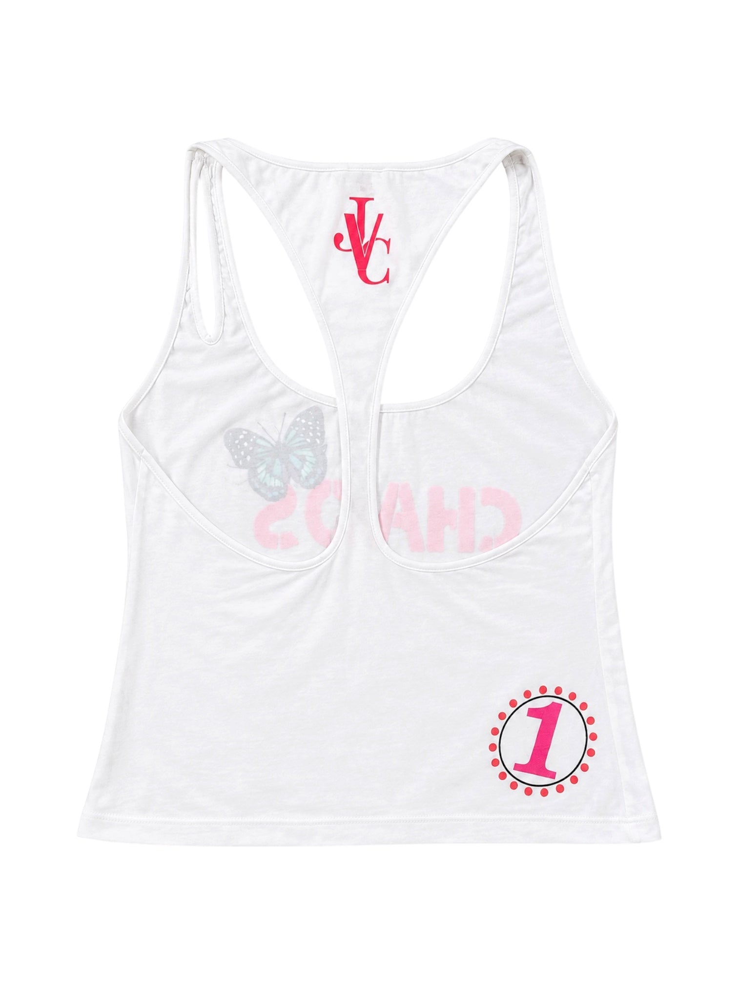 2005 "CHAOS COUTURE" WHITE RACERBACK TANK