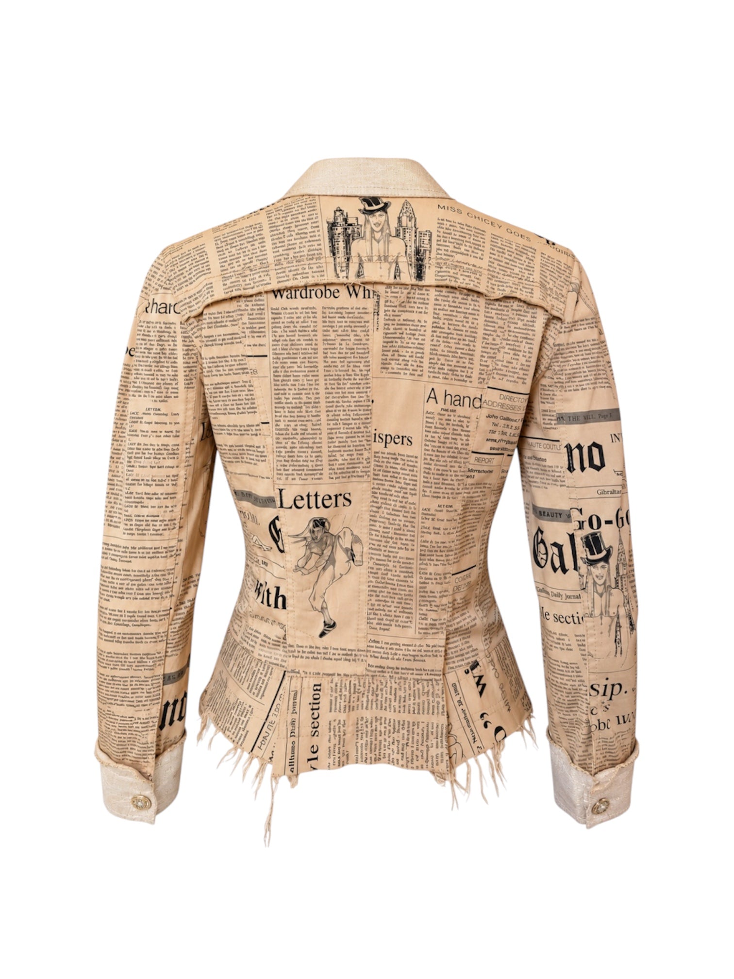 FW 2005 BROWN NEWSPAPER JACKET @SM