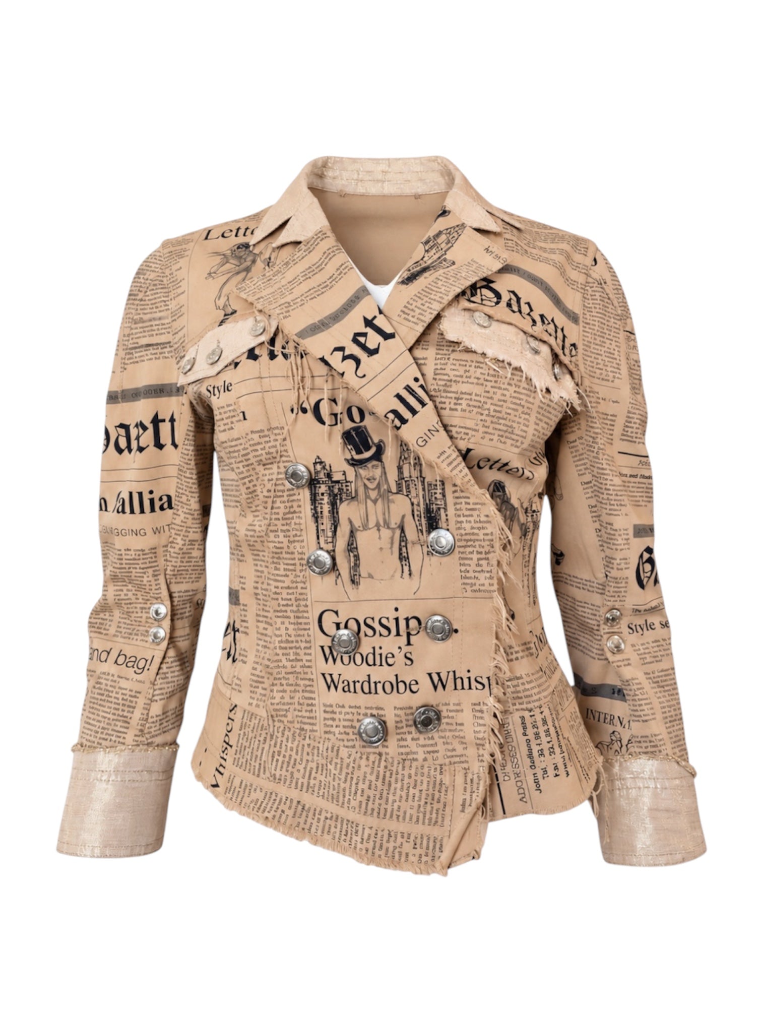 FW 2005 BROWN NEWSPAPER JACKET @SM