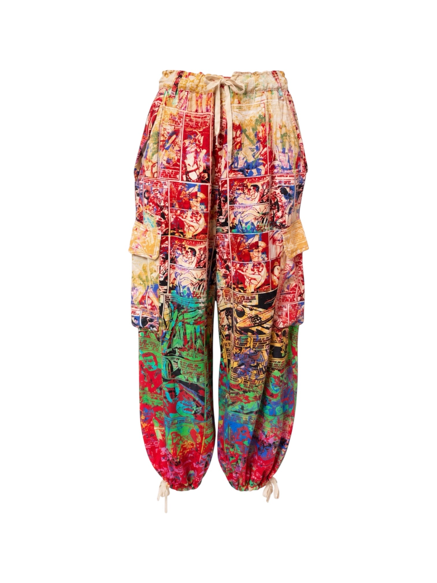 FW95 COMIC PRINT CARGO PANTS @AFENI
