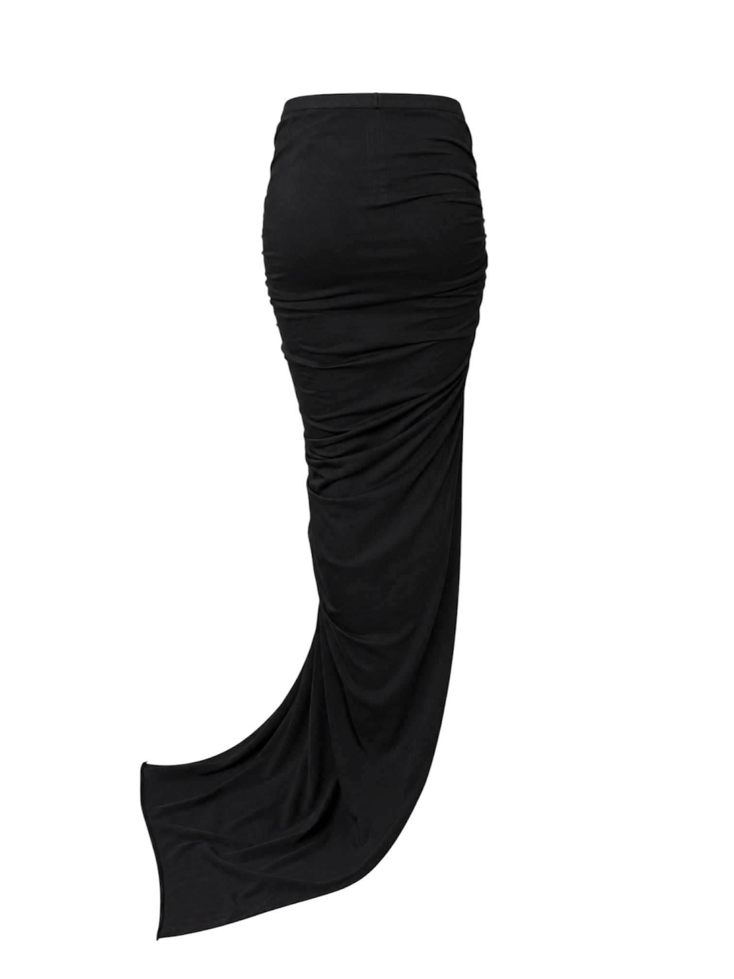 BLACK XTRA LONG MAXI SKIRT W SLIT (NWT)