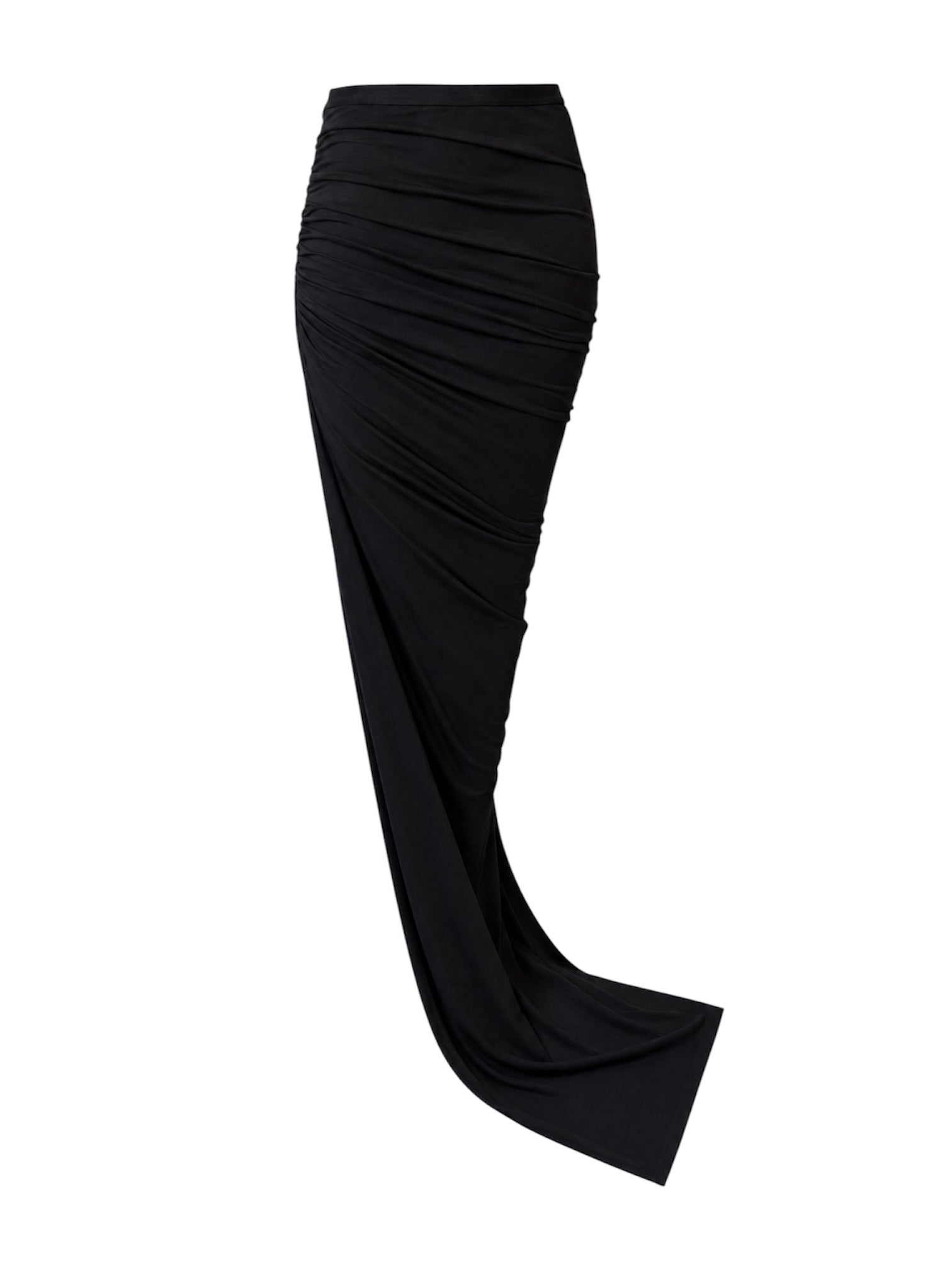 BLACK XTRA LONG MAXI SKIRT W SLIT (NWT)