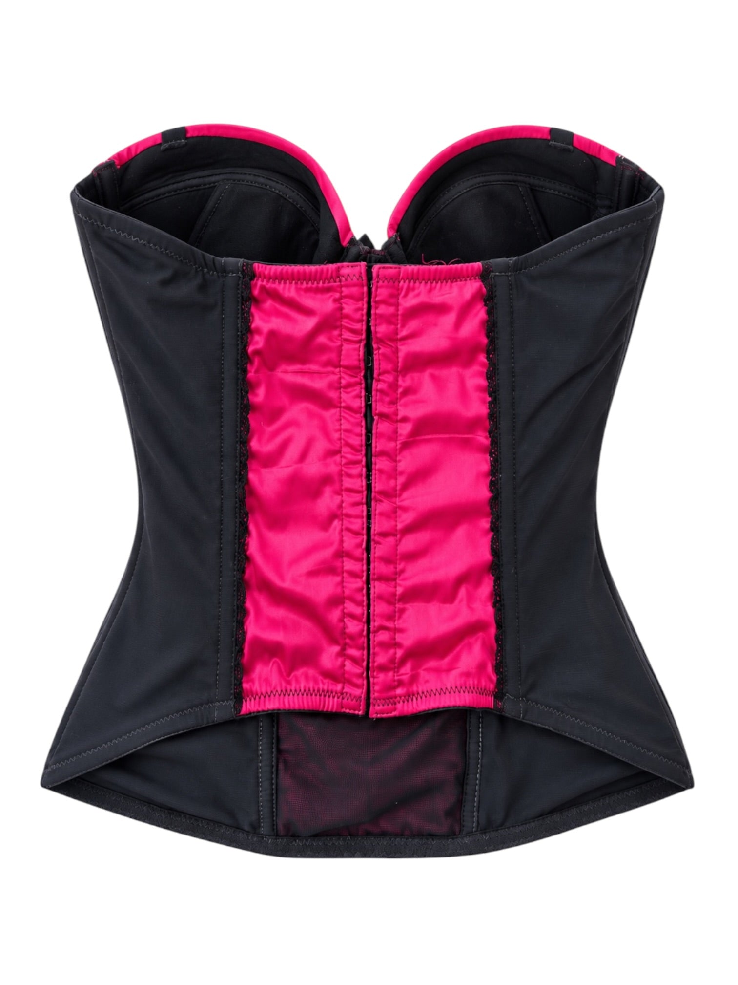 RED AND BLACK EMBROIDERED CORSET @EA