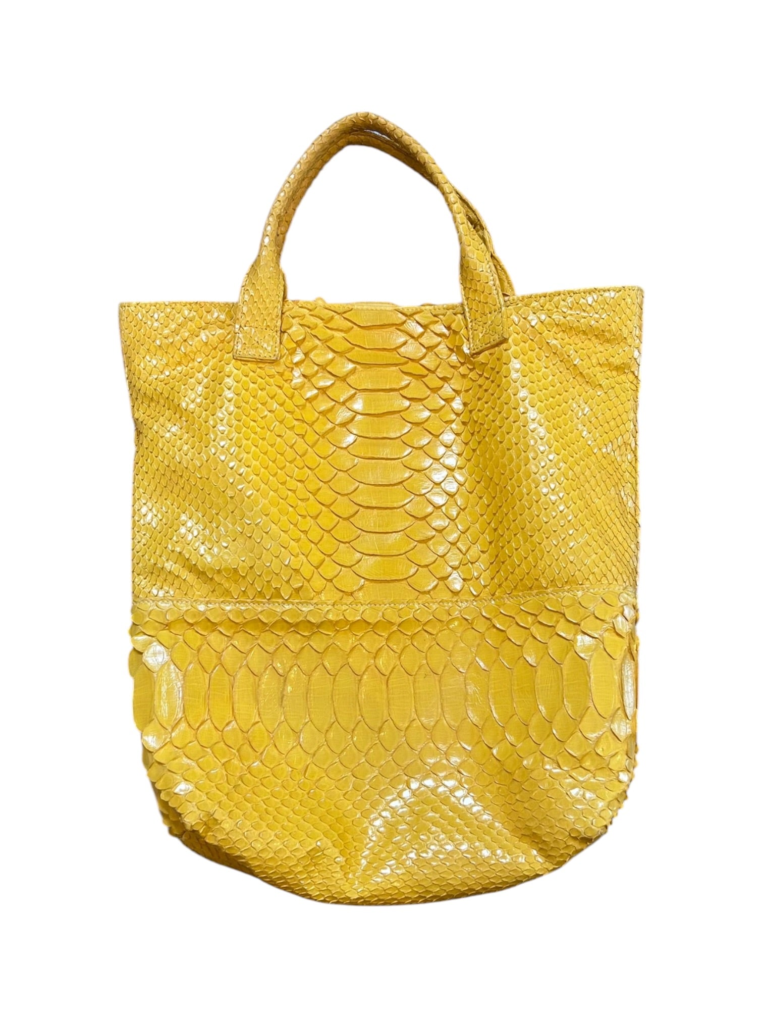 PYTHON YELLOW PYTHON TOTE @IRIK