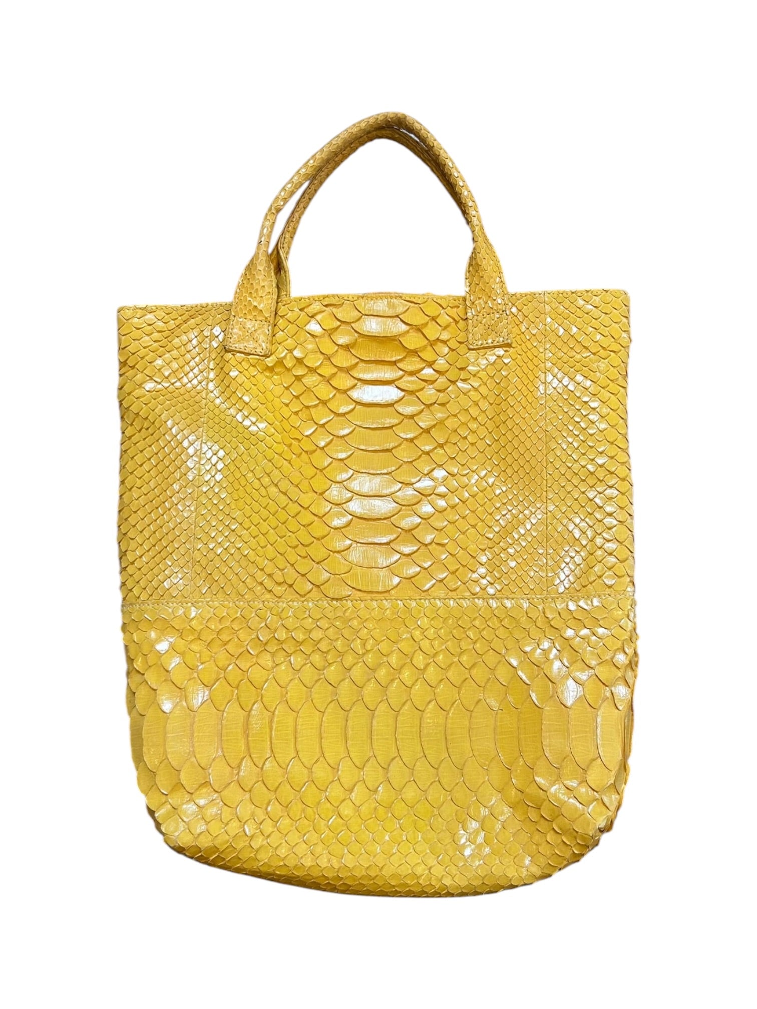 PYTHON YELLOW PYTHON TOTE @IRIK