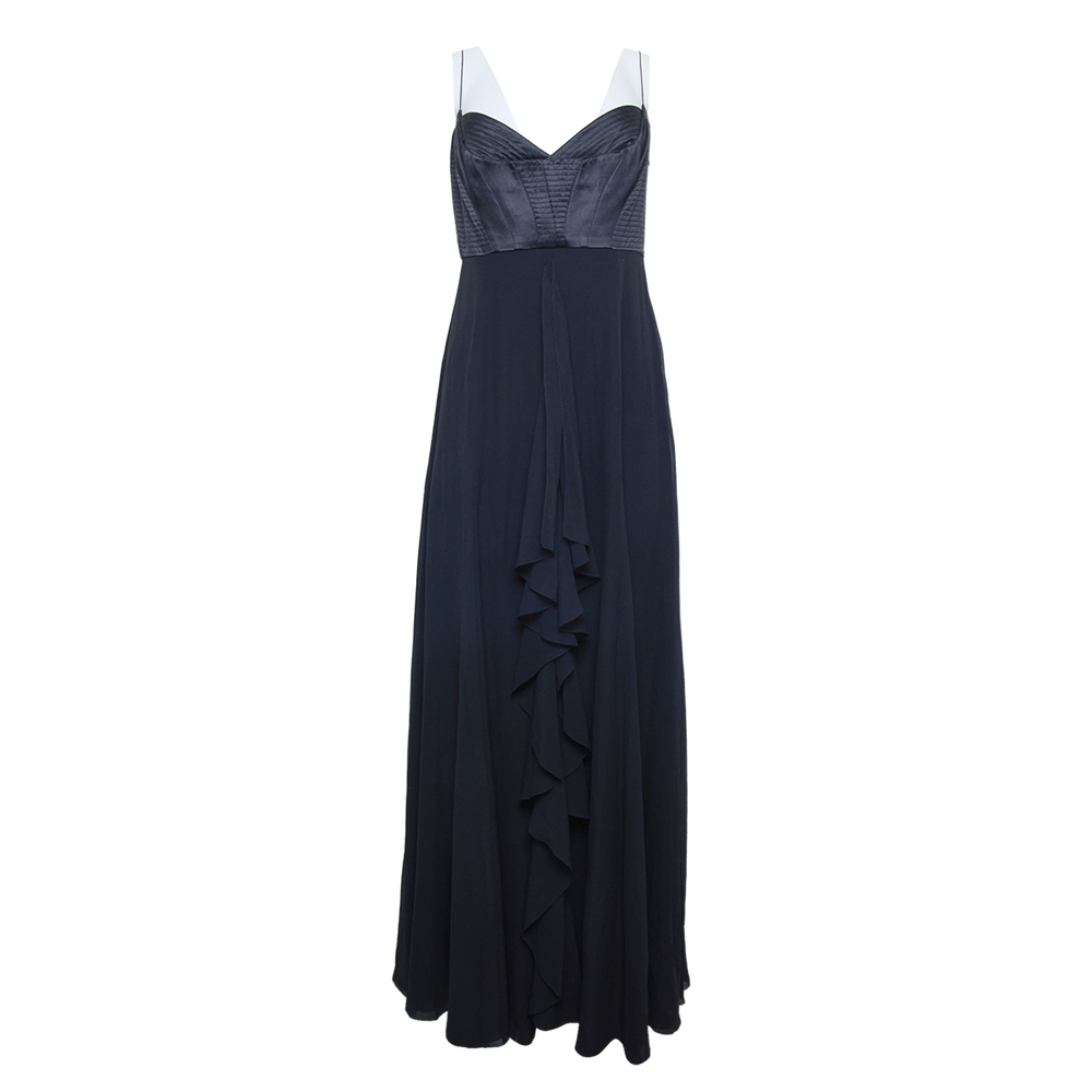 BLACK SILK GOWN