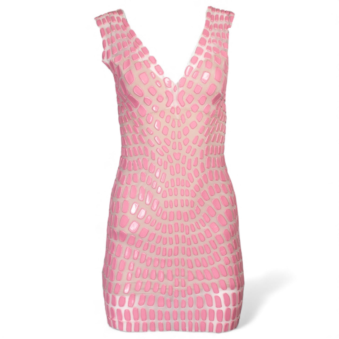 PINK HANDPAINTED MIDI DRESS @JKOVA