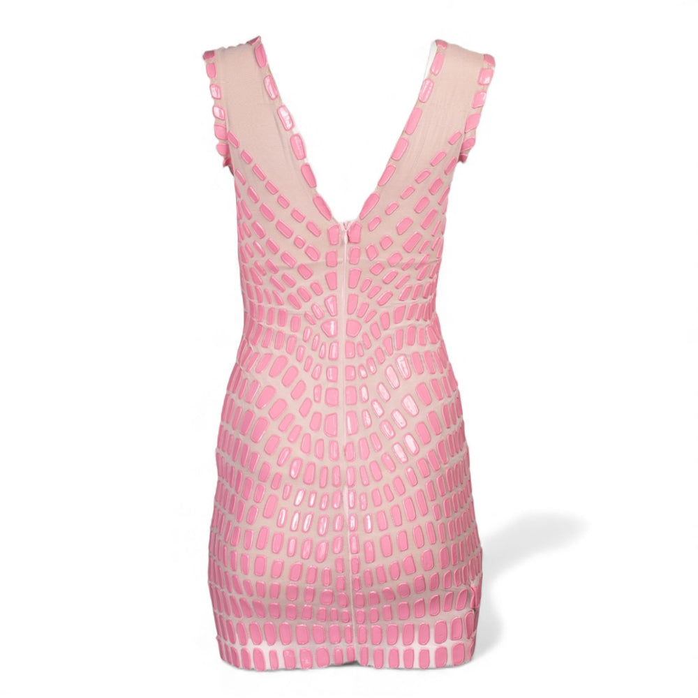 PINK HANDPAINTED MIDI DRESS @JKOVA