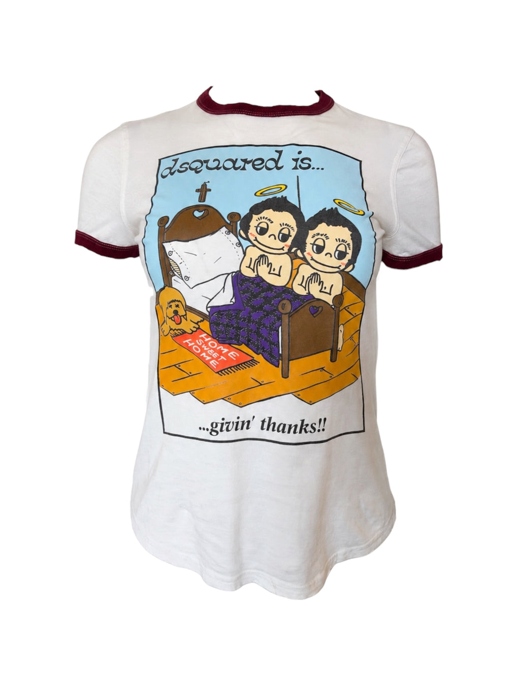 WHITE "GIVING THANKS" GRAPHIC TEE