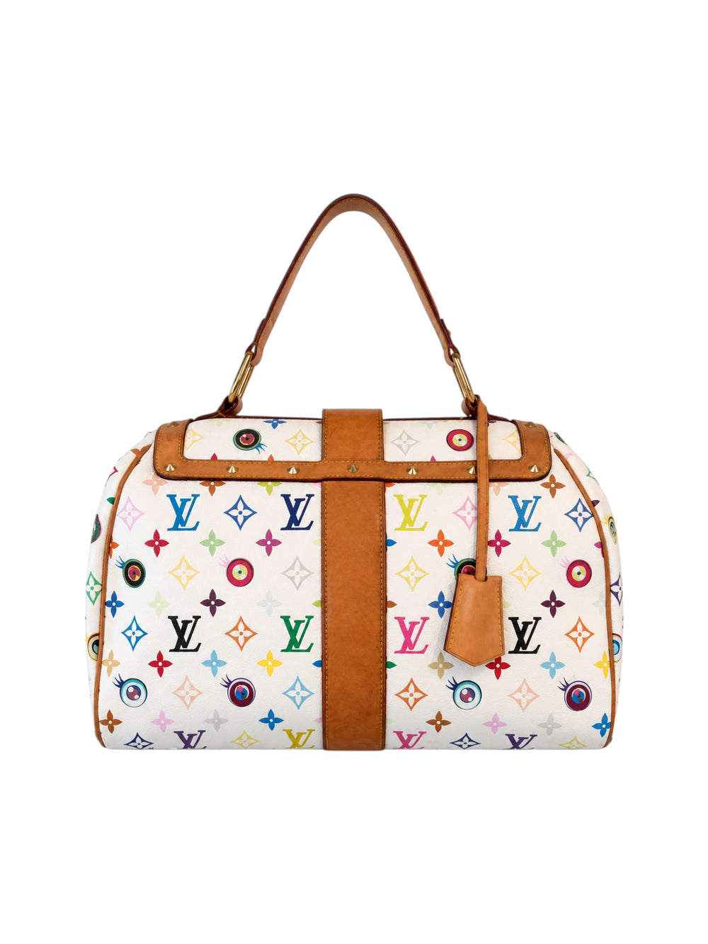 “EYE MISS YOU” WHITE MULTI MONOGRAM RETRO SAC @SM