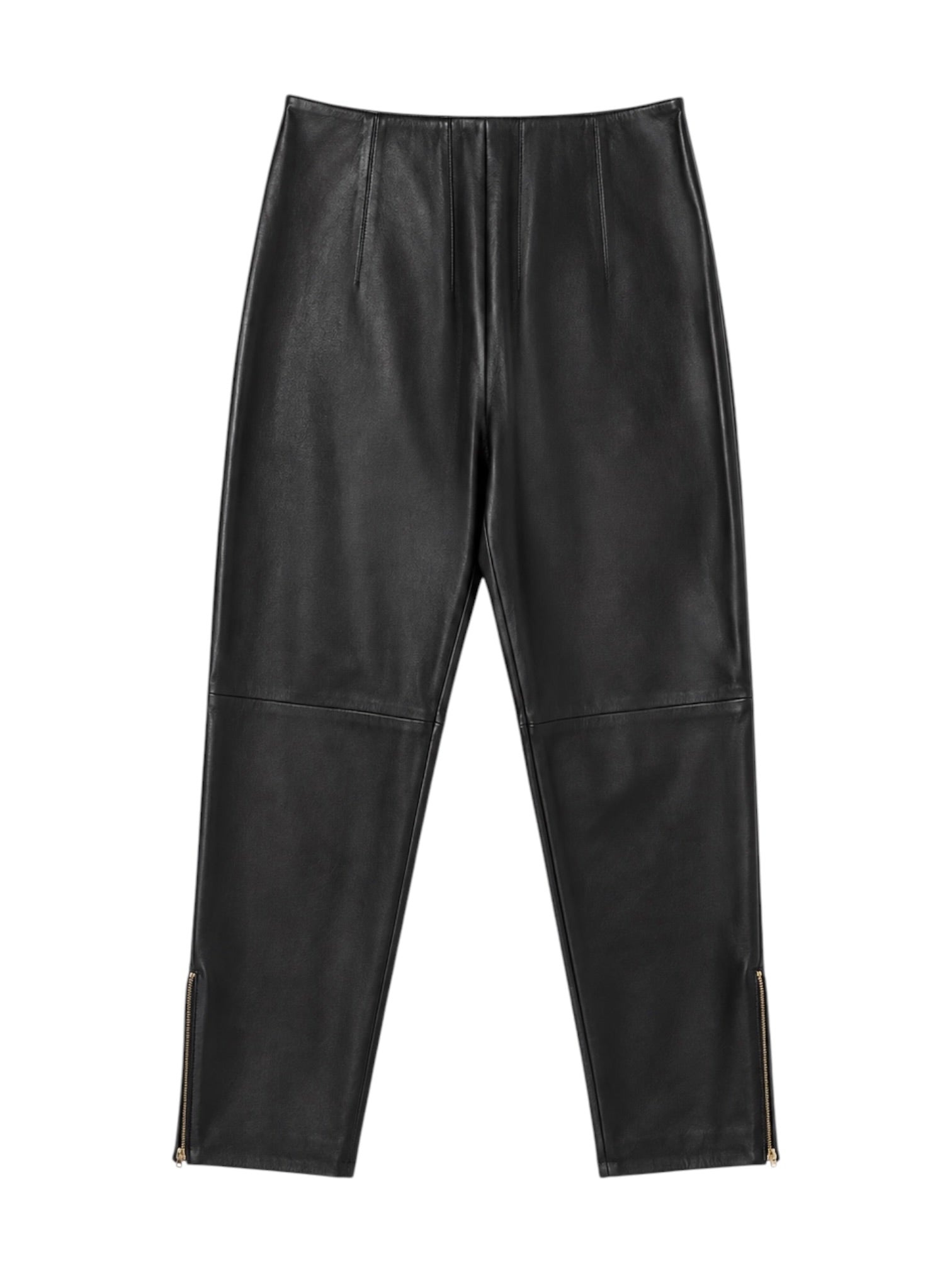 LEATHER SKINNY PANTS W/ ZIPPERS @JCCG