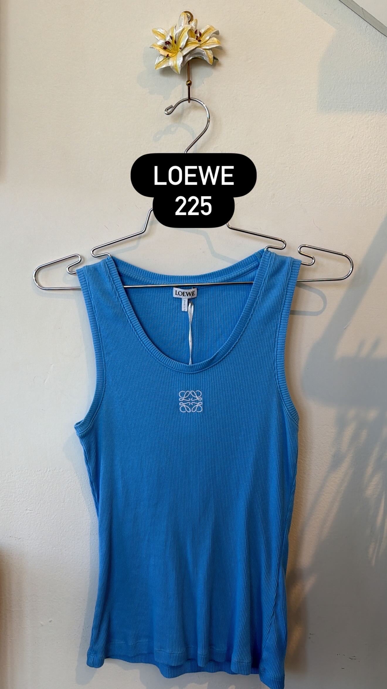 BLUE ANAGRAM RIBBED TANK (AS IS) @PARISD