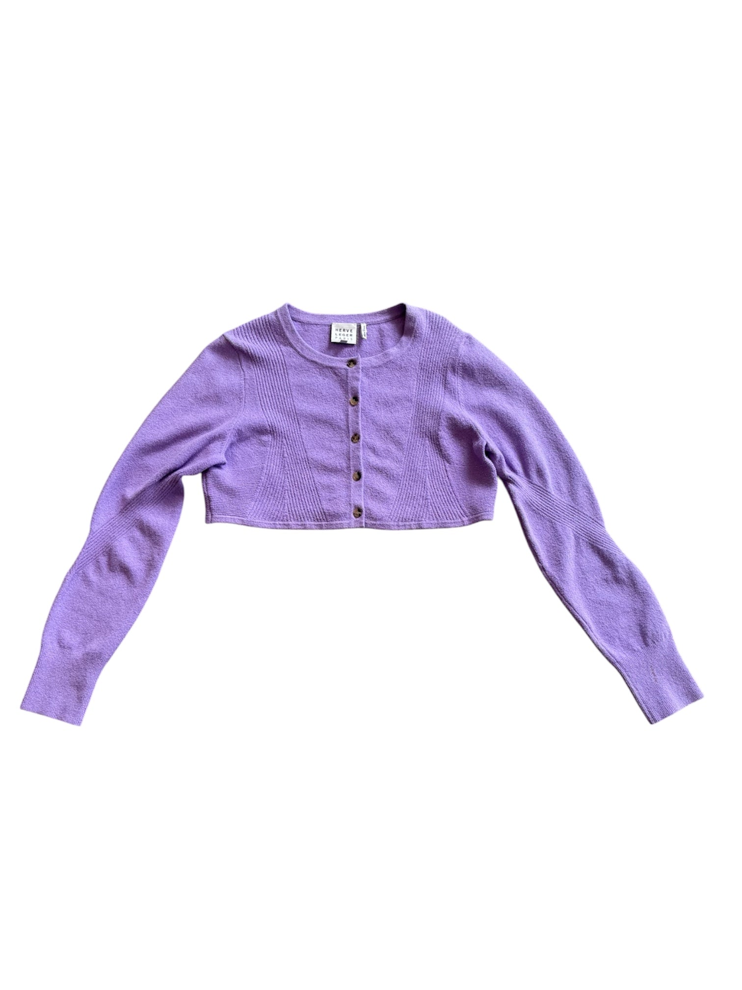 LILAC TERRY CLOTH BRA & CARDIGAN SET (AS IS)@GIBE