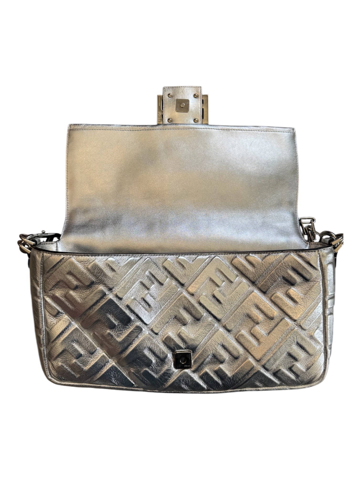 SILVER EMBOSSED XXL BAGUETTE @SM