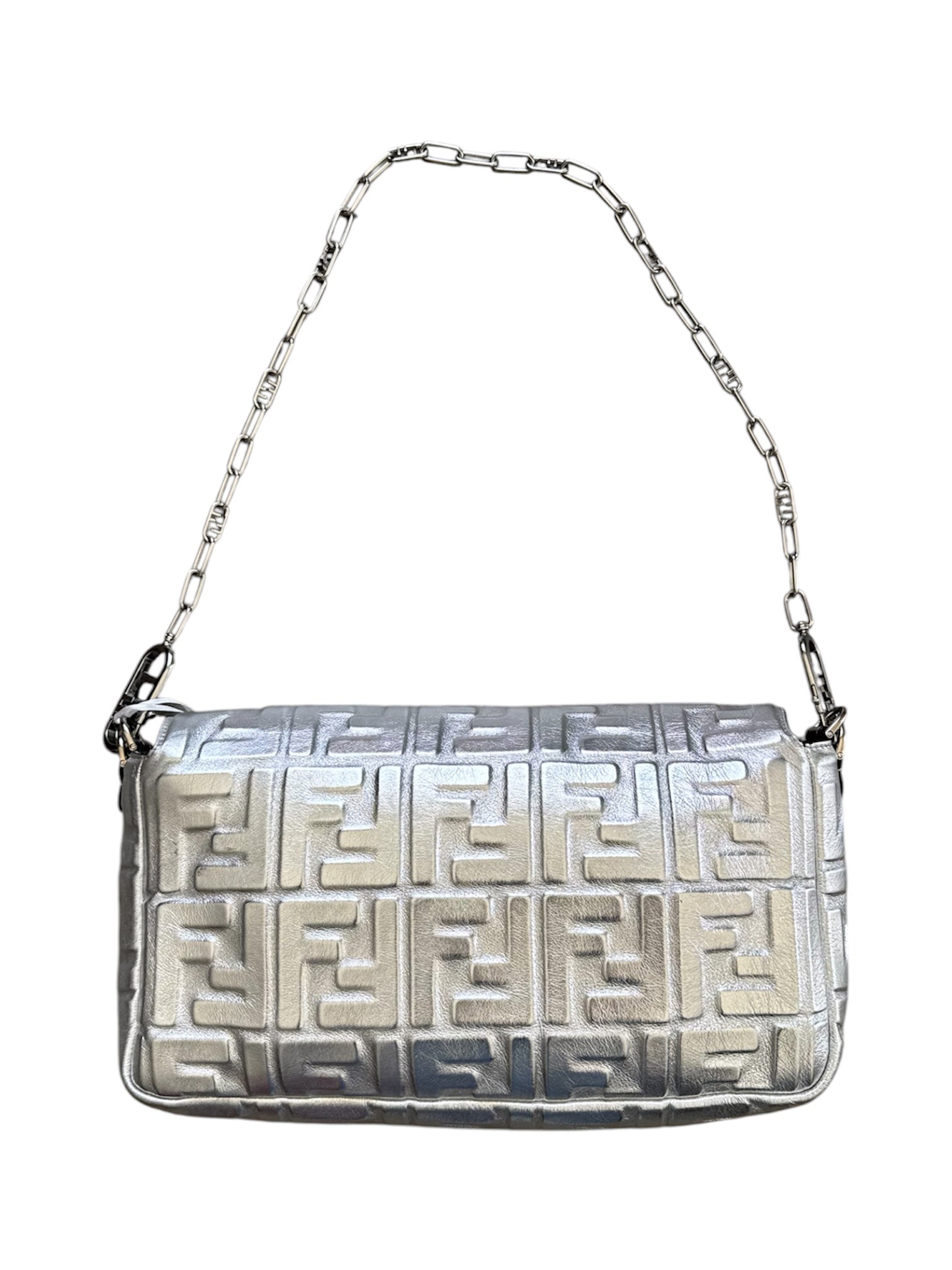 SILVER EMBOSSED XXL BAGUETTE @SM