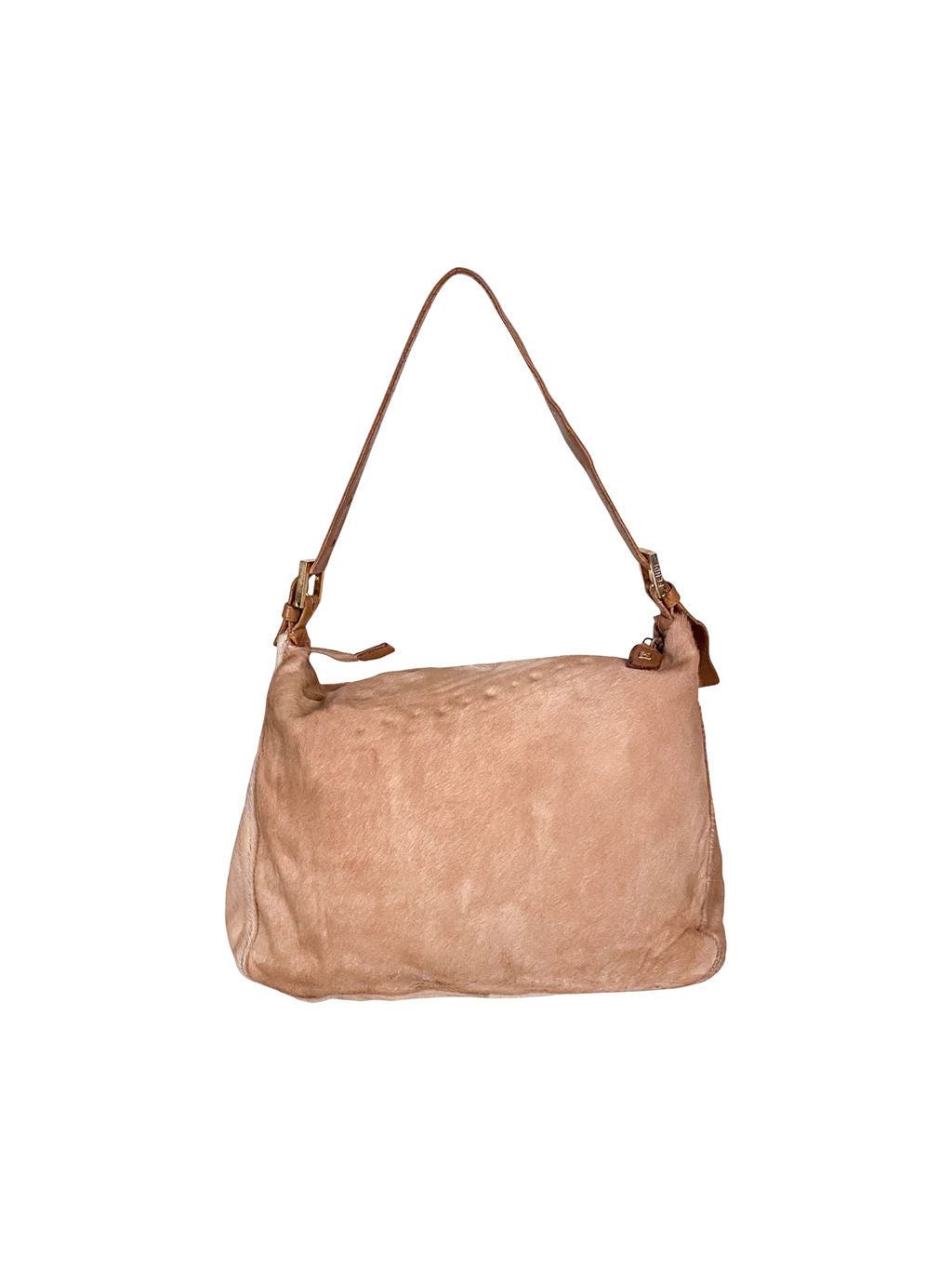 BEIGE PONYHAIR MAMA BAGUETTE