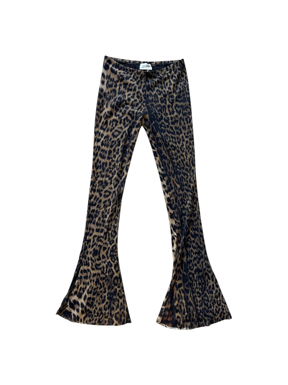 LEOPARD MESH FLARED PANTS @SSINGER