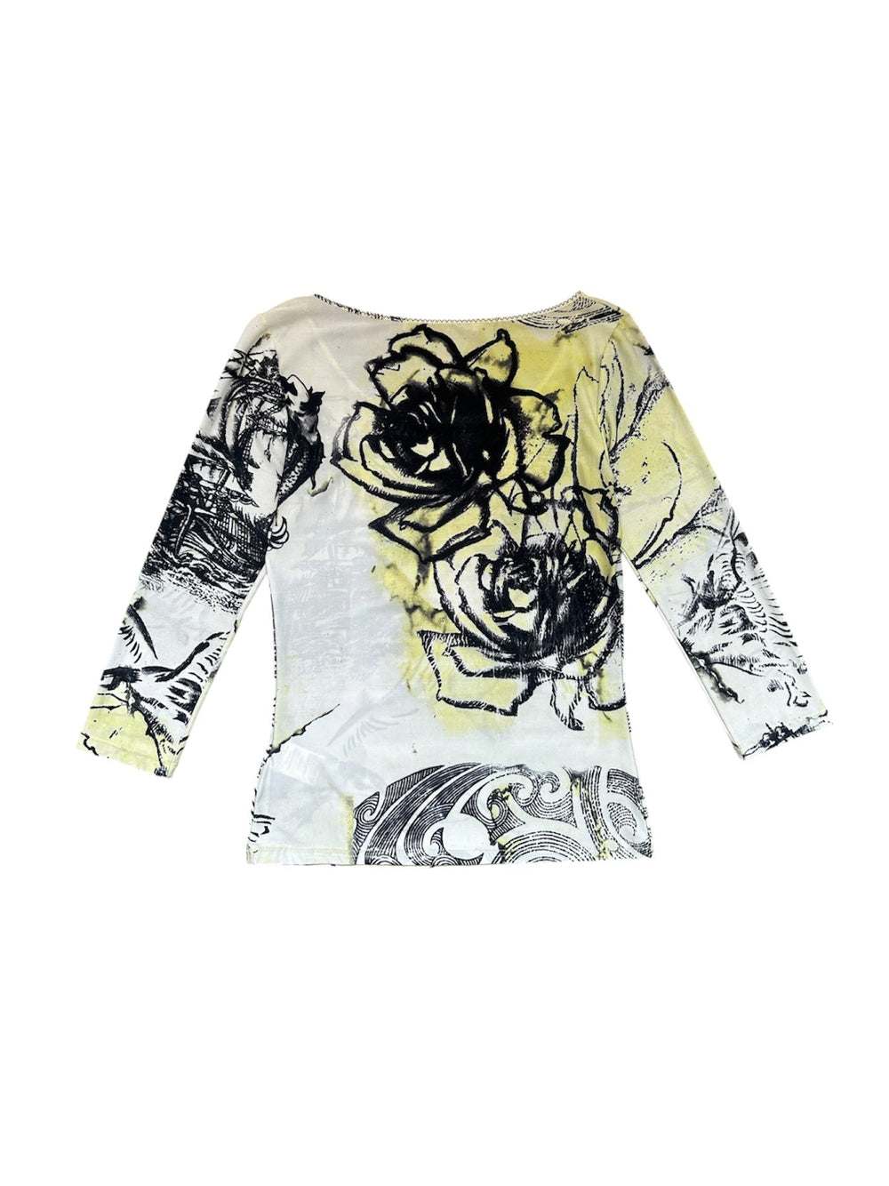 00S SUN/MOON YELLOW L/S TOP @TSCOTT