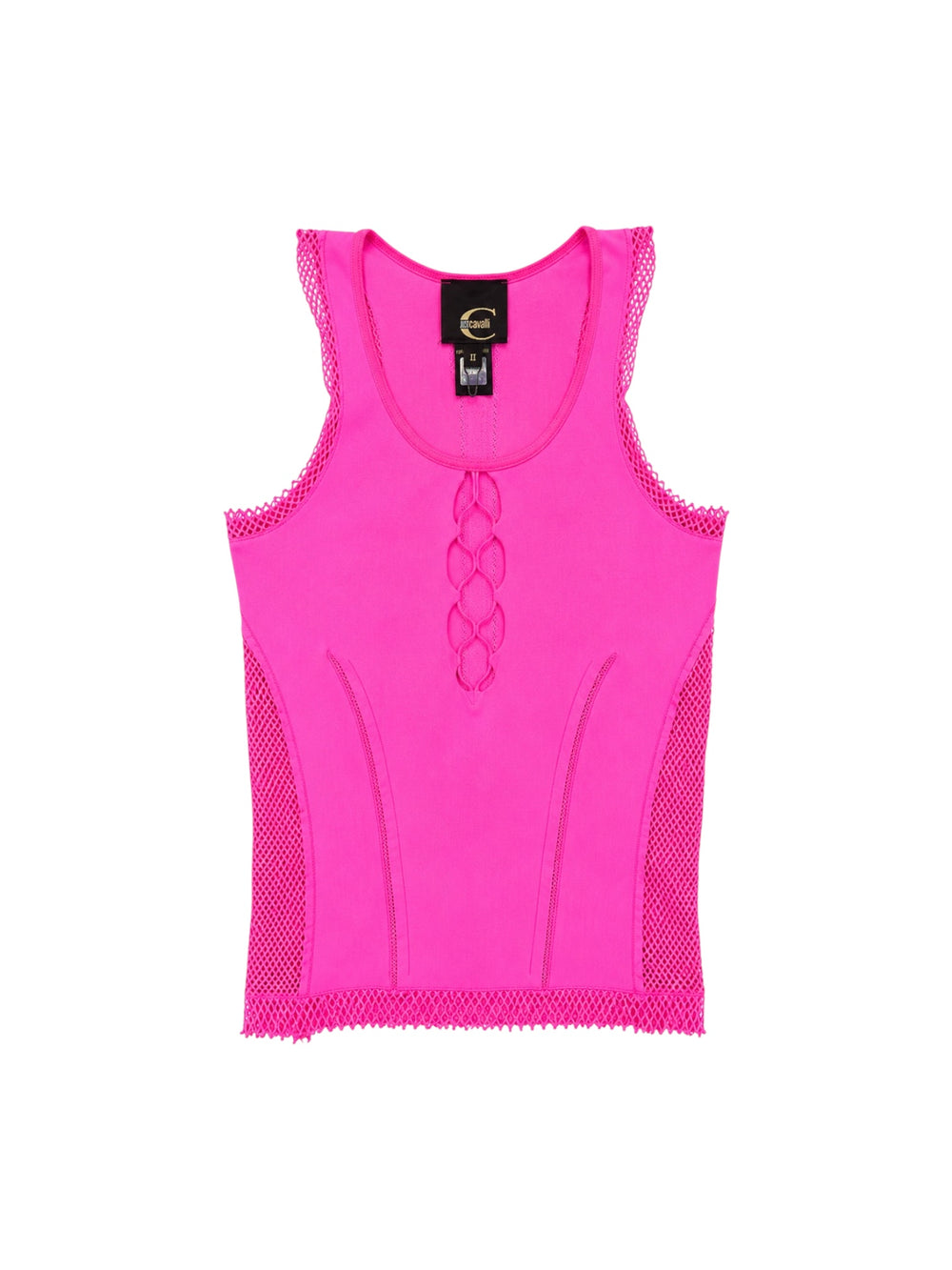 HOT PINK CUTOUT STRETCH TANK