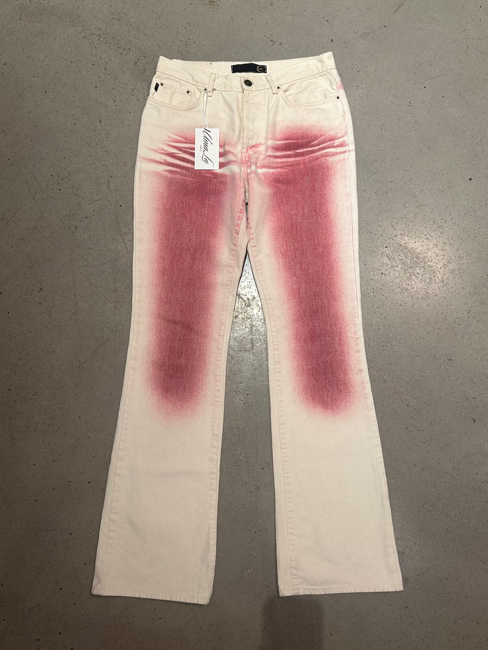 WHITE PINK OMBRÉ JEANS @FAR