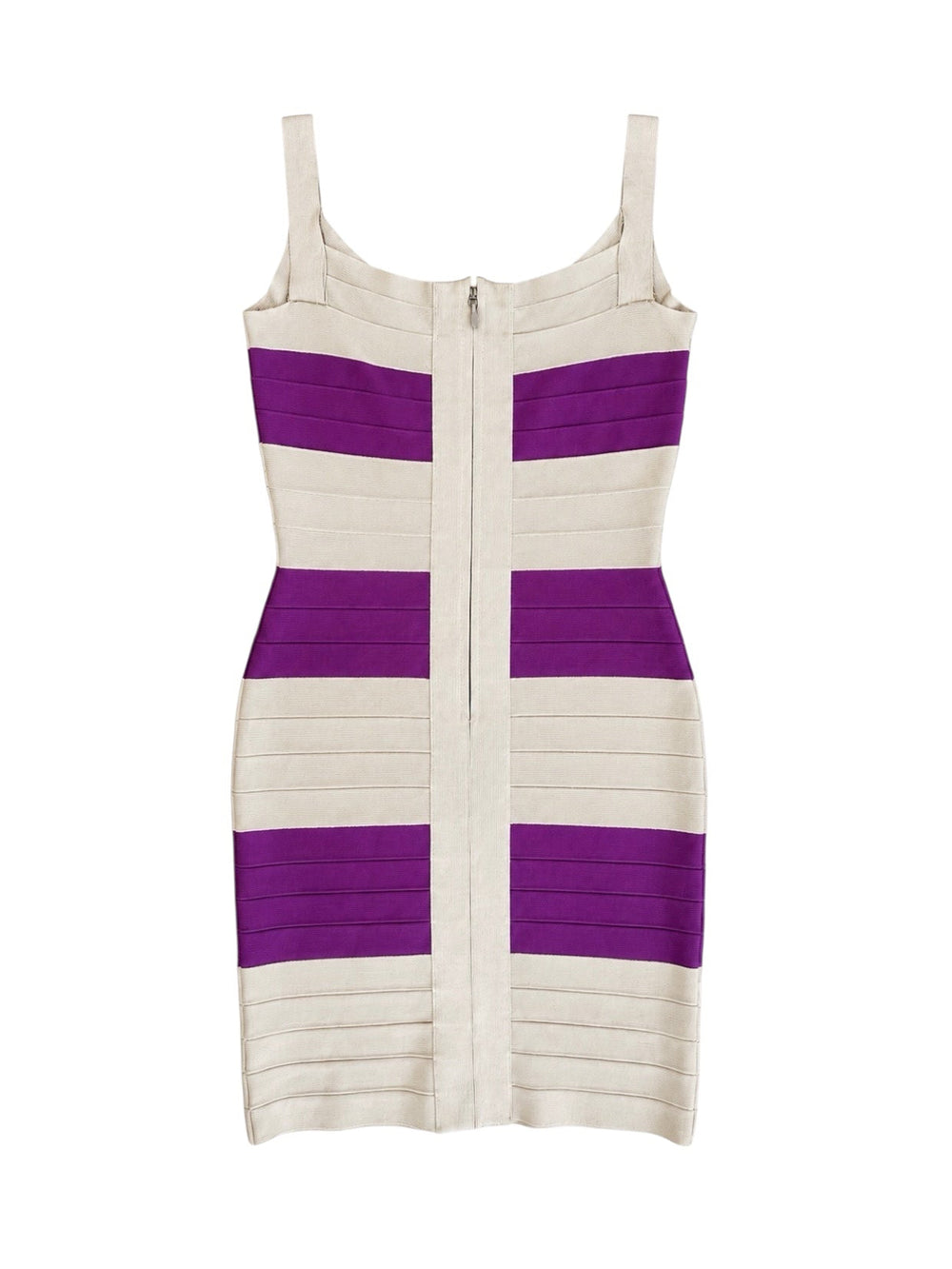 PURPLE AND GREY BONDAGE DRESS