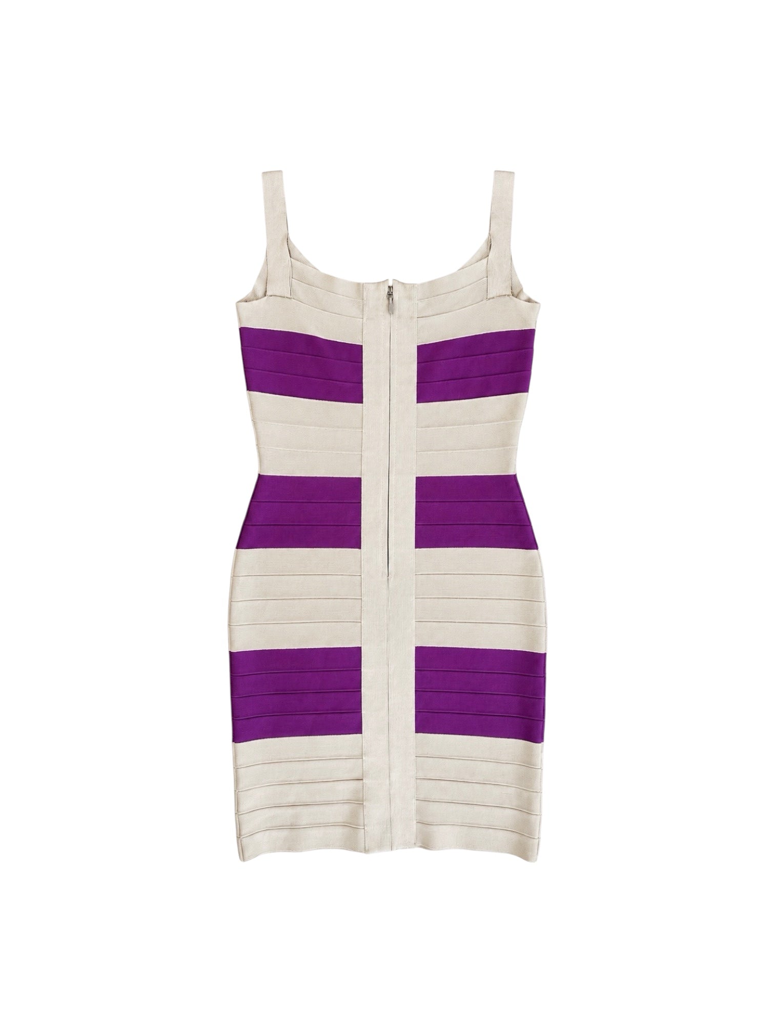 PURPLE AND GREY BONDAGE DRESS