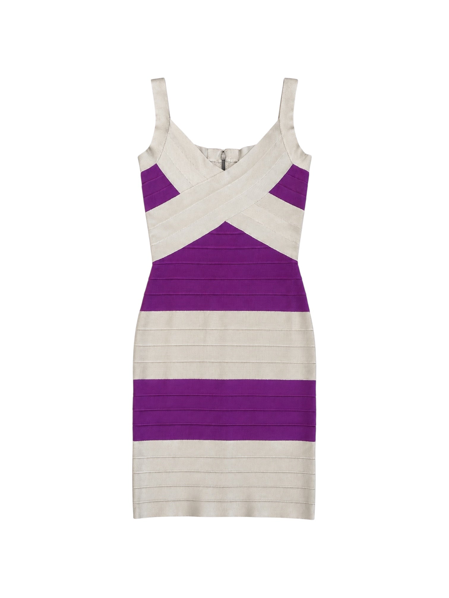 PURPLE AND GREY BONDAGE DRESS