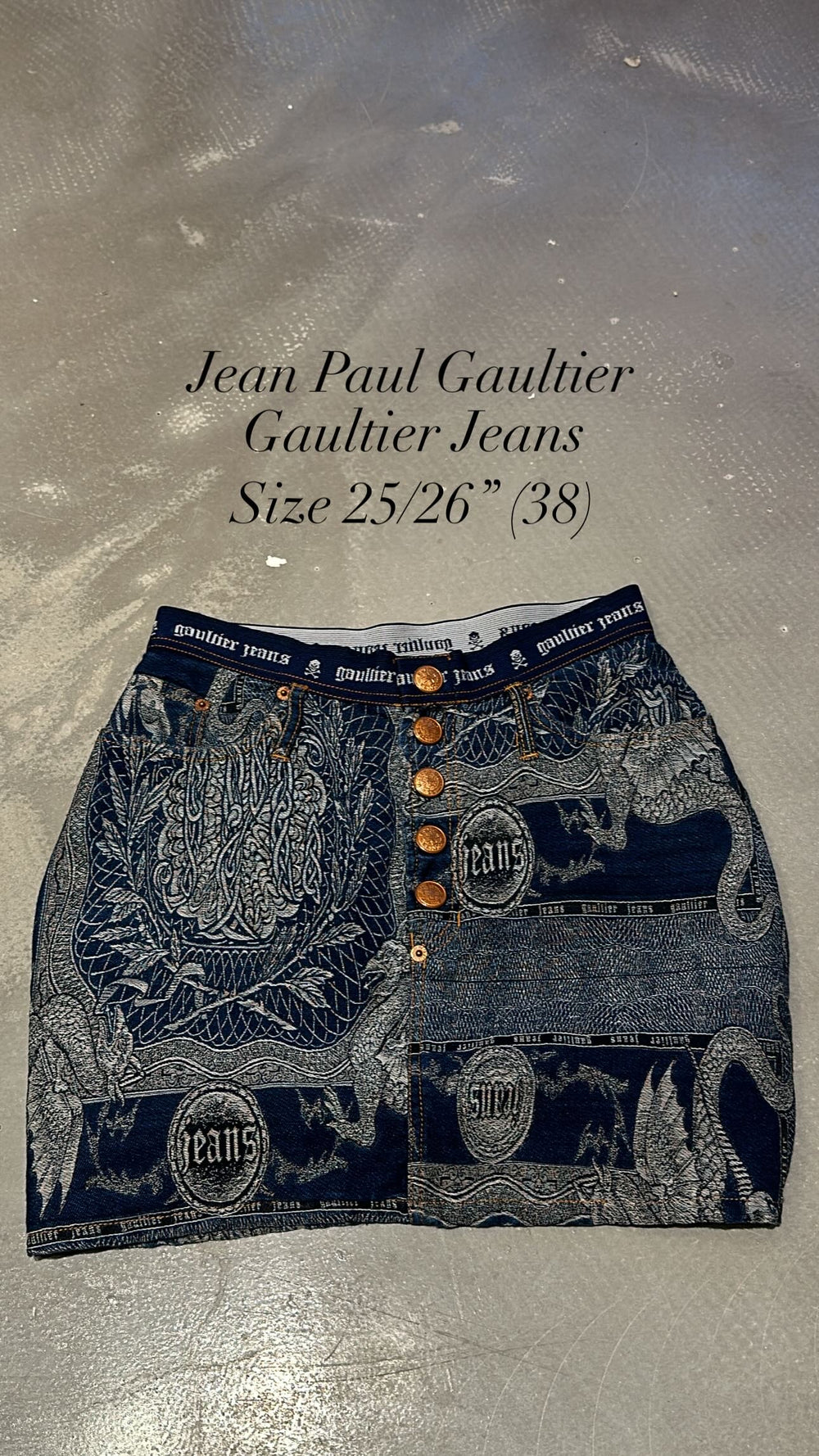 JEAN PAUL GAULTIER “GAULTIER JEANS” SKIRT