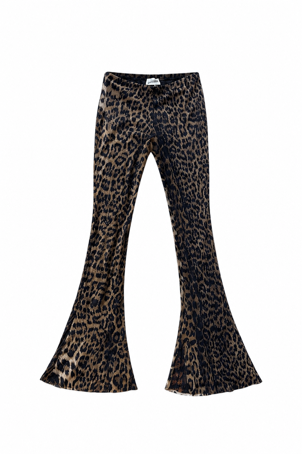 LEOPARD MESH FLARED PANTS @SSINGER