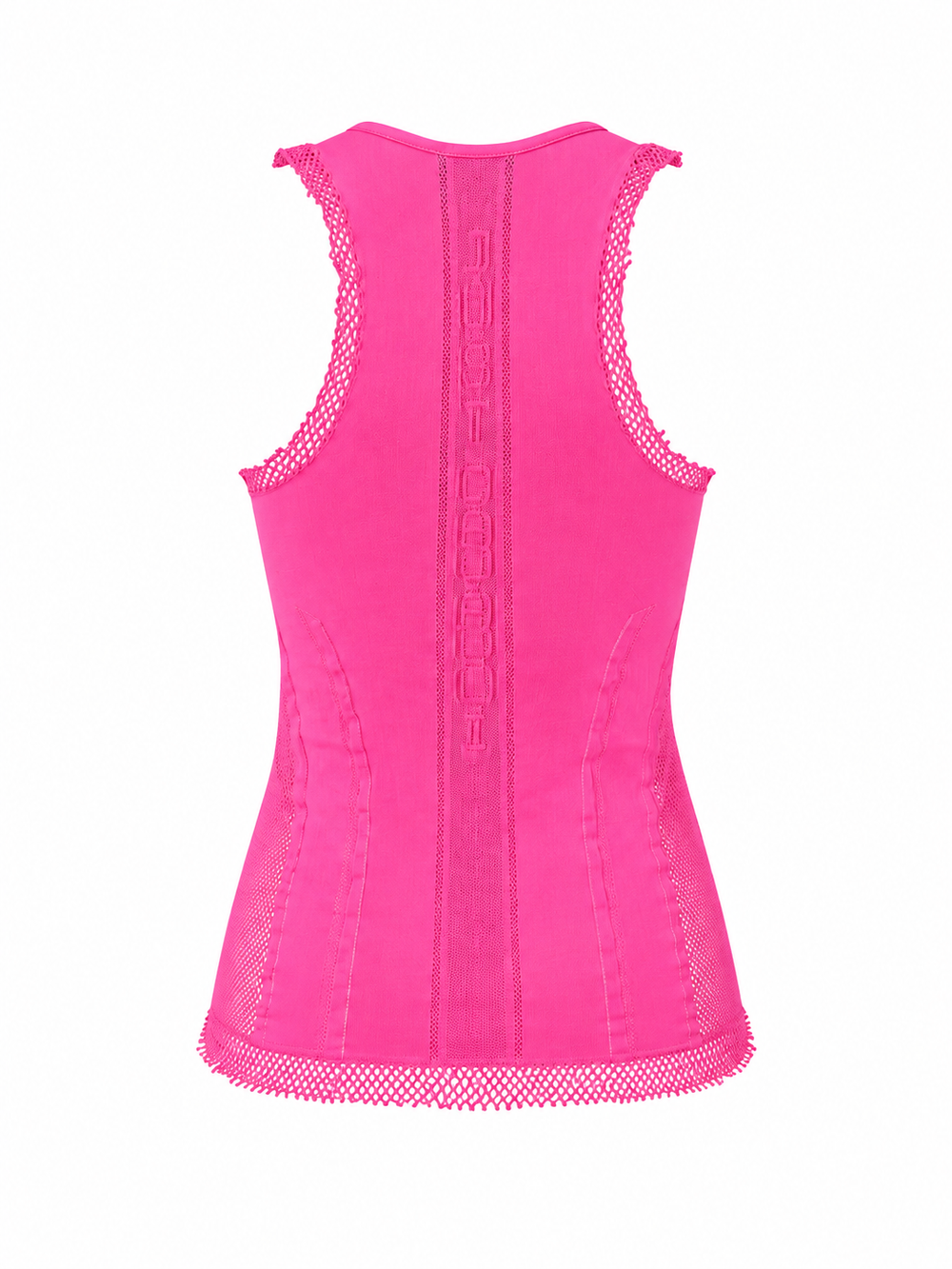 HOT PINK CUTOUT STRETCH TANK