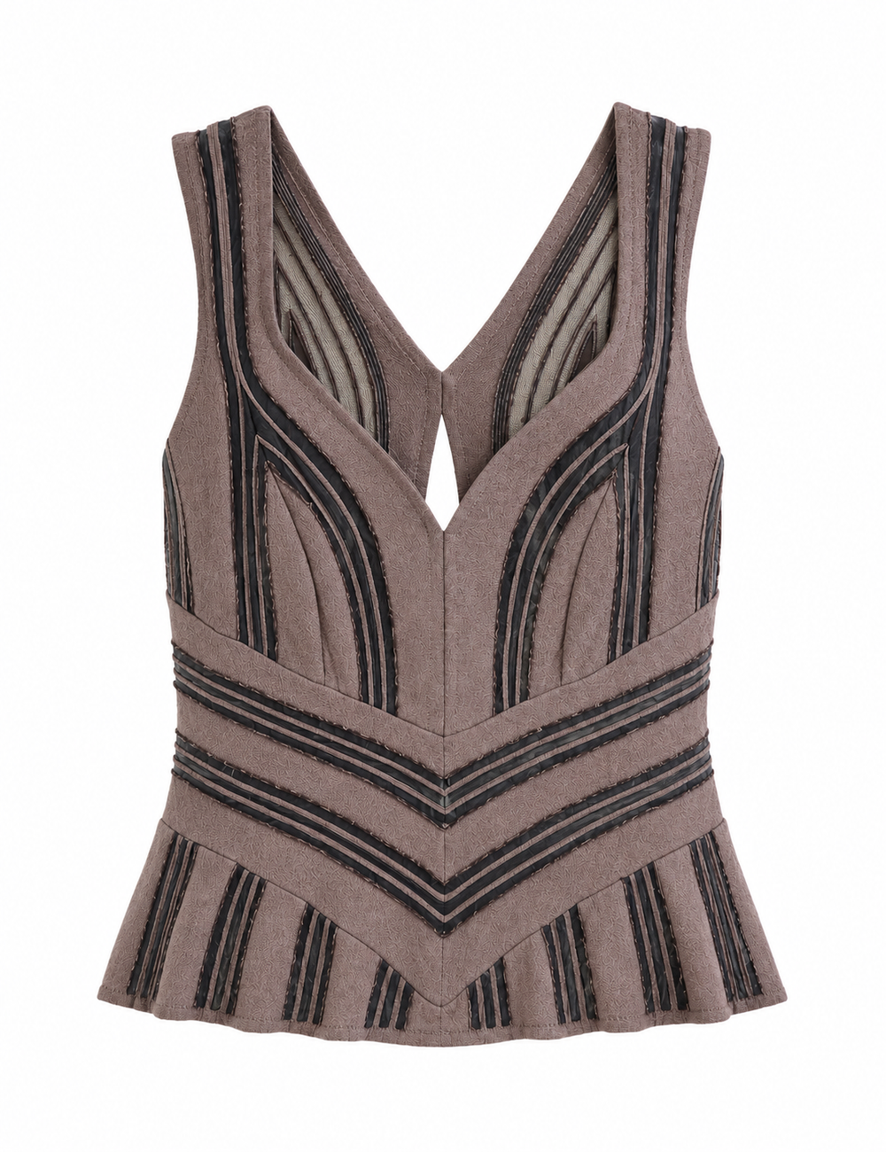 GALLIANO ERA BROWN BUCKLE TOP @SM
