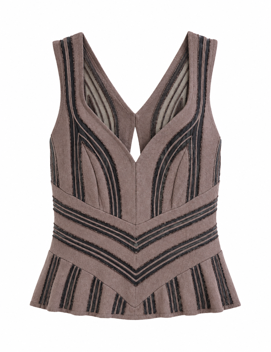 GALLIANO ERA BROWN BUCKLE TOP @SM