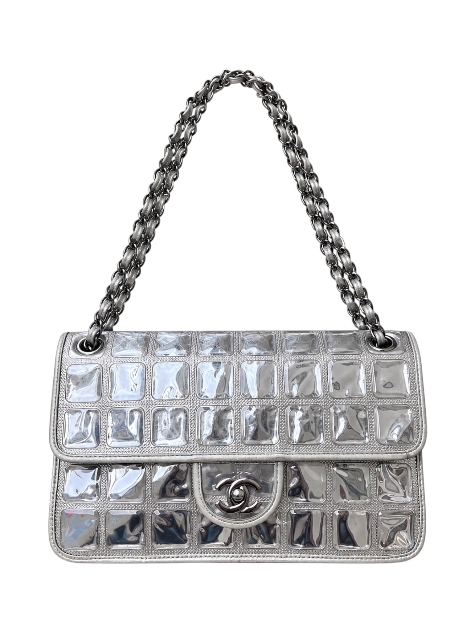 FW08 ICE CUBE MEDIUM FLAP BAG @SM