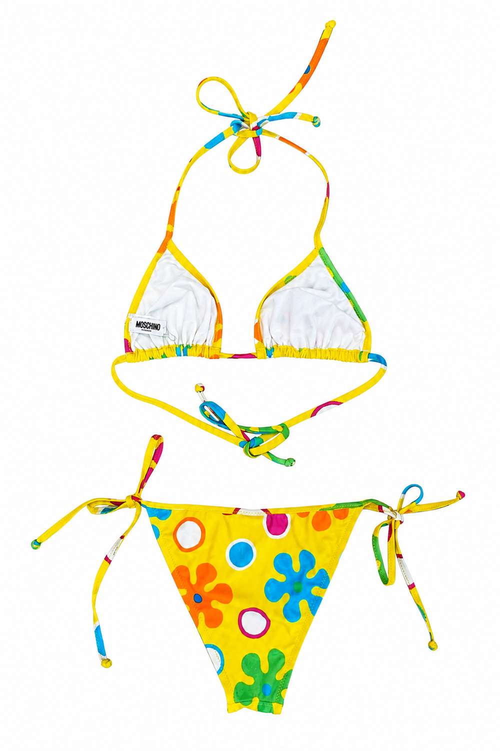 YELLOW SQUIGGLY 2/PC BIKINI SET