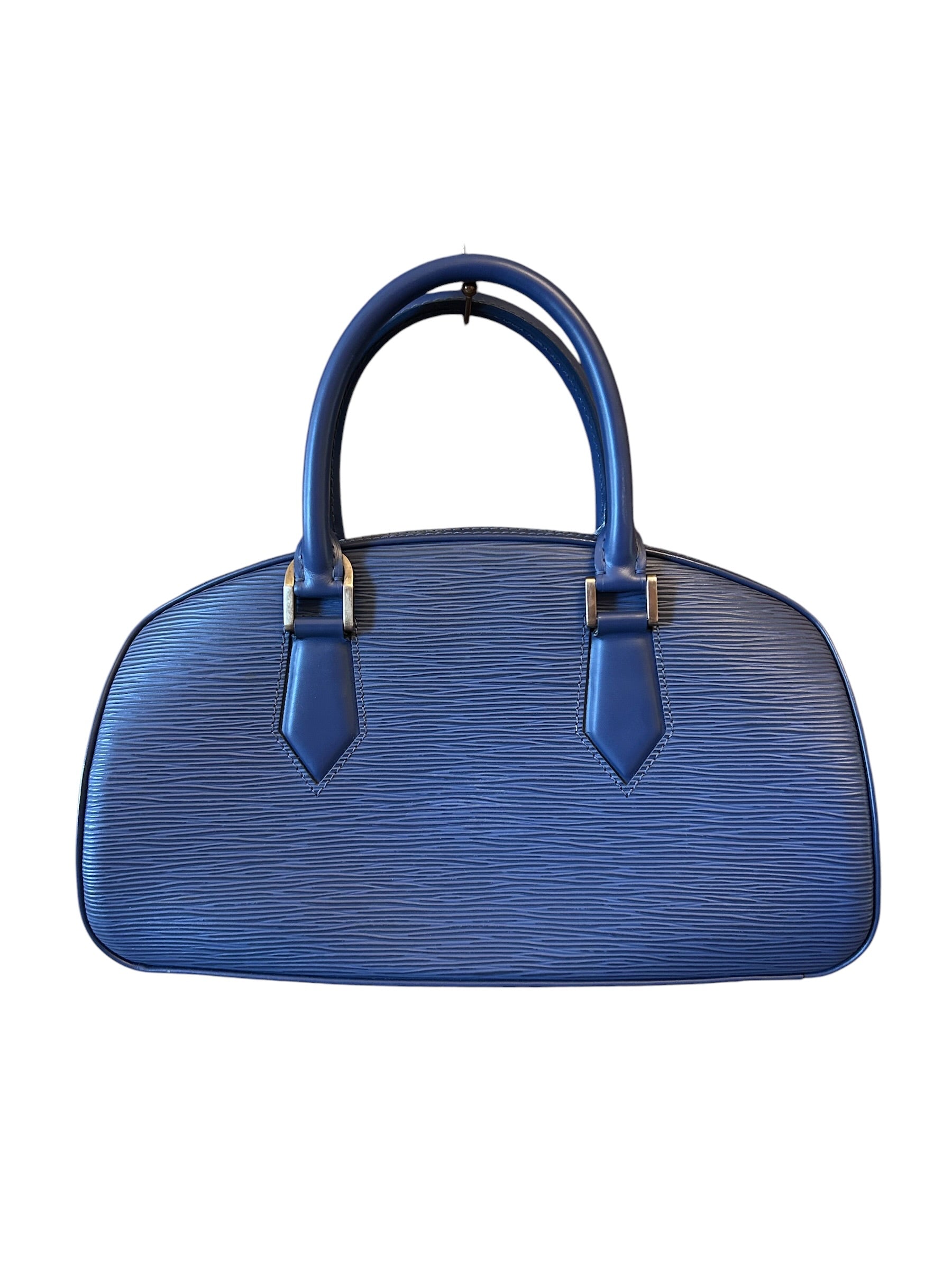 2004 BLUE EPI LEATHER JASMIN TOP HANDLE BAG