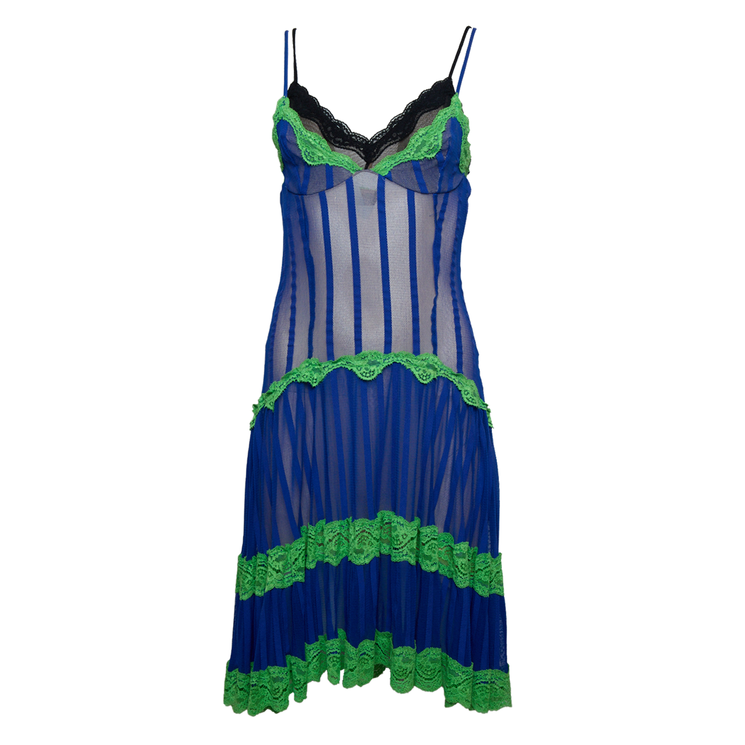 BLUE/GREEN MESH LAYERED SOLEIL