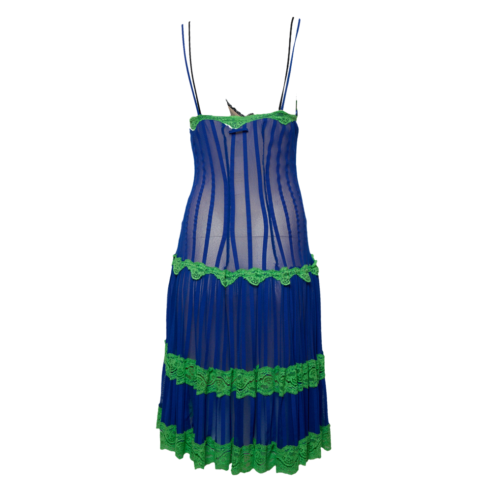 BLUE/GREEN MESH LAYERED SOLEIL