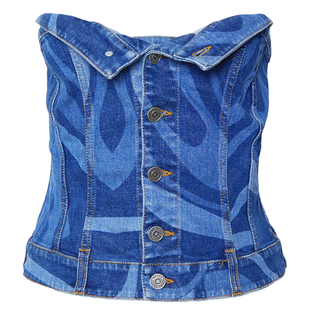 DENIM CORSET TOP